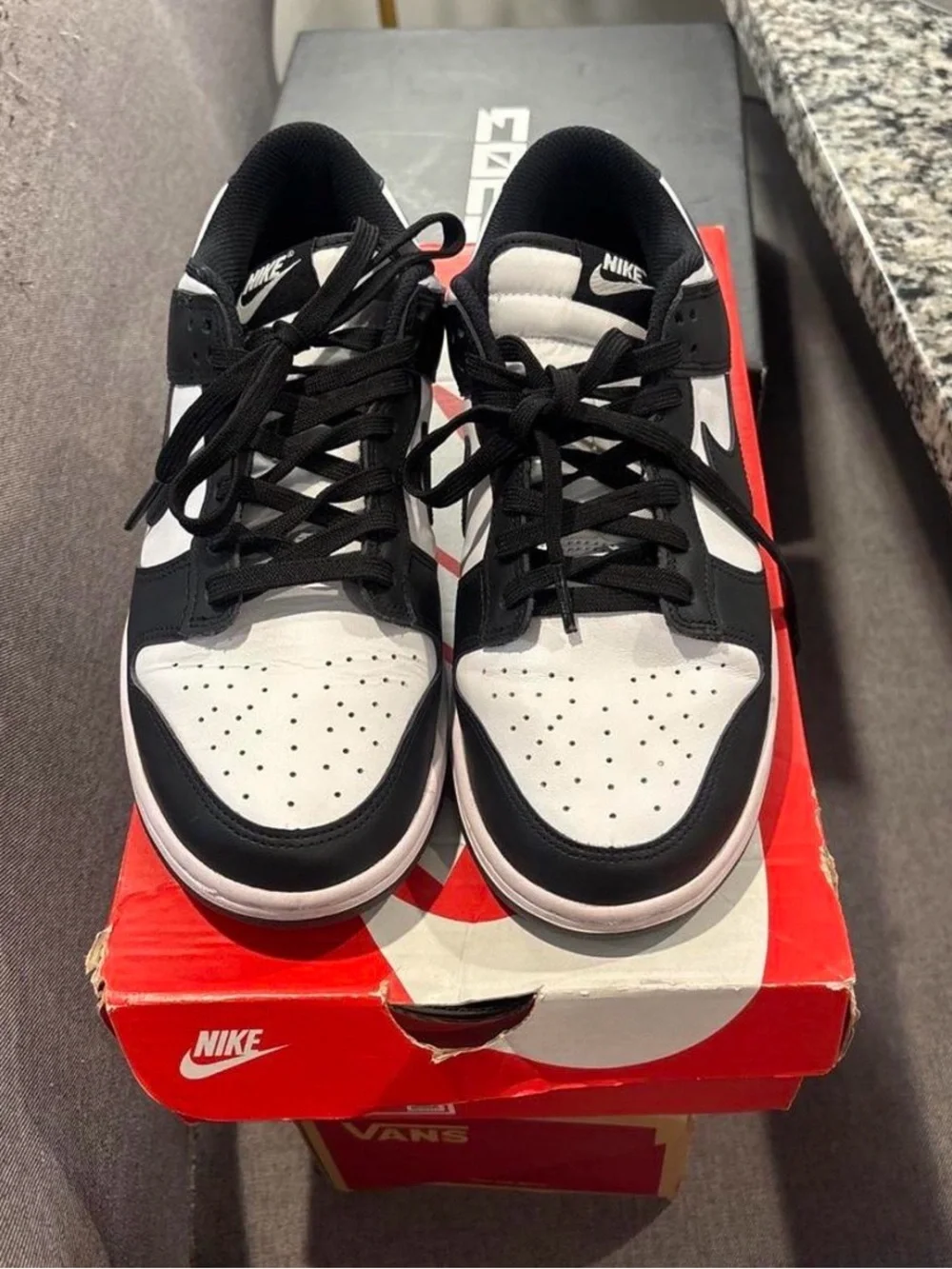 Nike Black and White Low-Top Sneakers